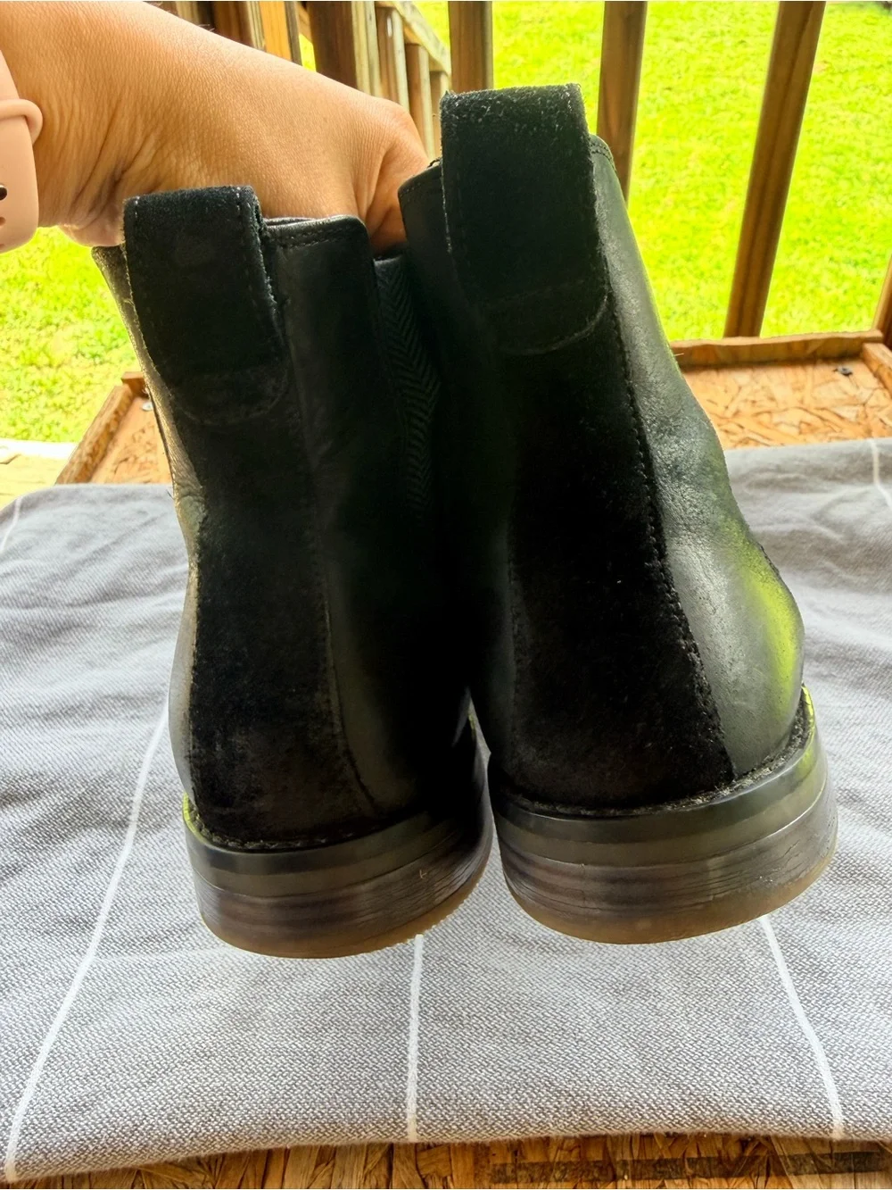 Rockport Wynstin Chelsea Black CG7318 Mens Boots Size 10.5  SHOES2